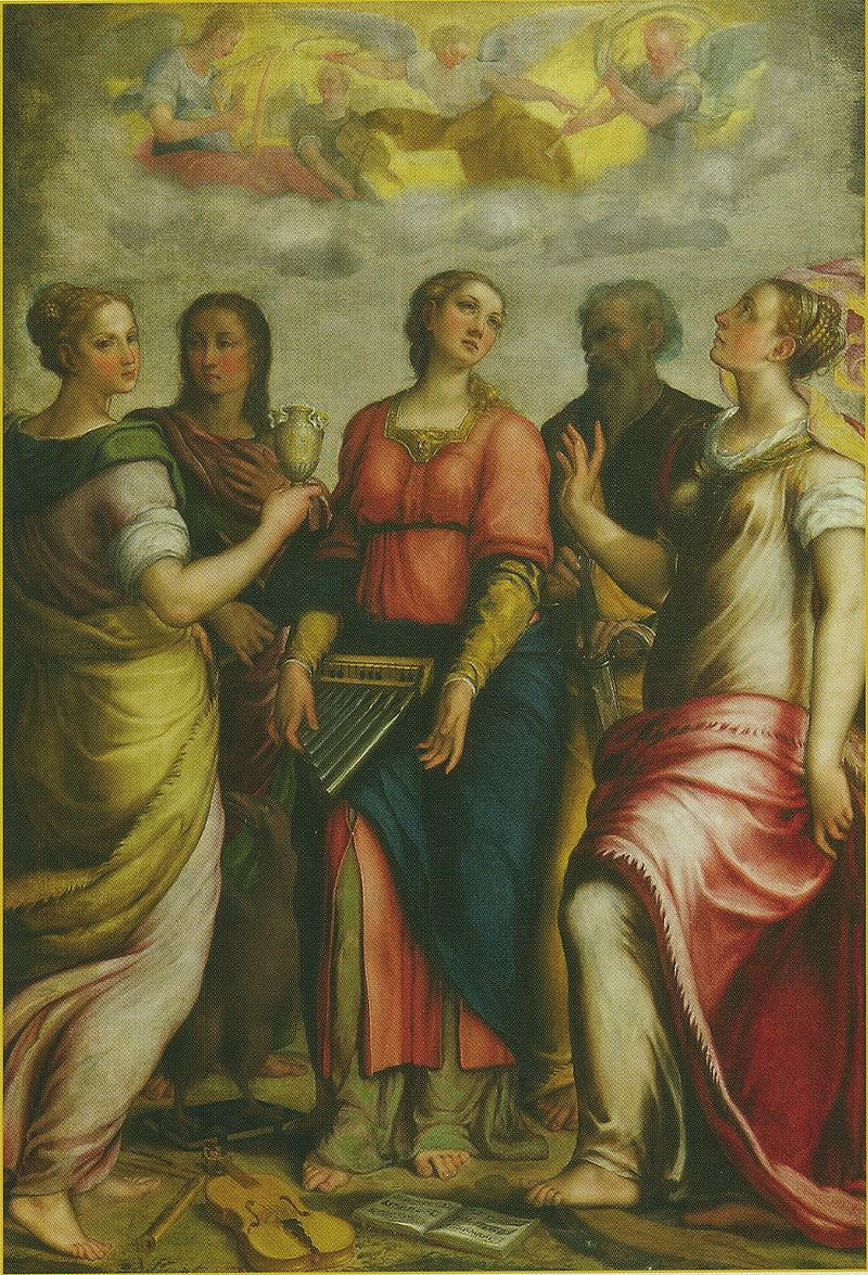 Santa Cecilia fra i Santi Giovanni, Maria Maddalena, Paolo e Caterina d'Alessandria - Barocci Federico